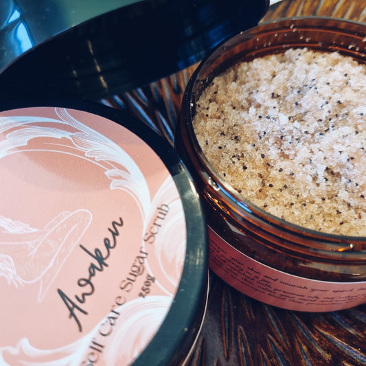 Self Care Aromatherapy Sugar Scrub - Awaken