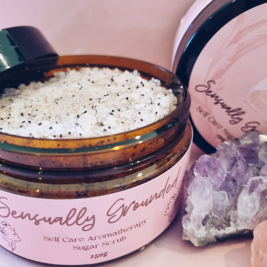 Self Care Aromatherapy Sugar Scrub - Sensually Grounded